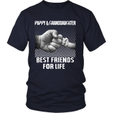 Pappy Granddaughter - Best Friends - Father's Day Gift - t shirt tank top hoodie - TEEEVER - District Unisex Shirt / Navy / S- T-shirt -TeeEver.com