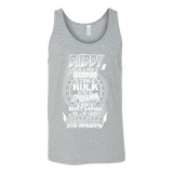 Daddy Superhero - Funny Father's Day Holiday or Gift - T shirt tank top hoodie - Canvas Unisex Tank / Athletic Grey / S- T-shirt -TeeEver.com