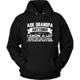 Ask Grandpa Anything Funny Father's Day - Gift Smart - T shirt tank top hoodie - Unisex Hoodie / Black / S- T-shirt -TeeEver.com