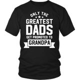 Mens Greatest Dads Get Promoted To Grandpa - Father's Day - T shirt tank top hoodie - District Unisex Shirt / Black / S- T-shirt -TeeEver.com