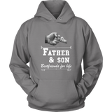 Mens Father Son Friends Fist Bump - Dad Father's Day Family - Hoodie