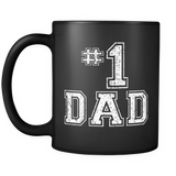 #1 Dad Number One Father's Day Vintage Style - Mug - TEEEVER - - Drinkware -TeeEver.com