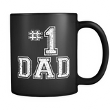 #1 Dad Number One Father's Day Vintage Style - Mug - TEEEVER - #1 Dad Number One Father's Day Vintage Style- Drinkware -TeeEver.com