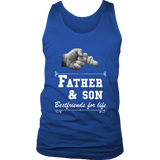 Mens Father Son Friends Fist Bump - Dad Father's Day Family - Tank top